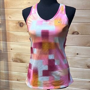 Nike Dri-Fit High Support Shape Sport Bra Top Training Tankini Top sz M
